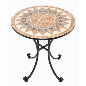 Newart balcony backyard gazebo patio outdoor furniture mosaic garden table for dining coffee tea dinner