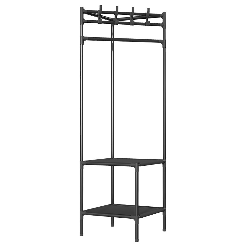 Home Shoe Storage Corner Cabinet Metal Shoe Racks with Hooks Living Room White Black Shoe Shelf