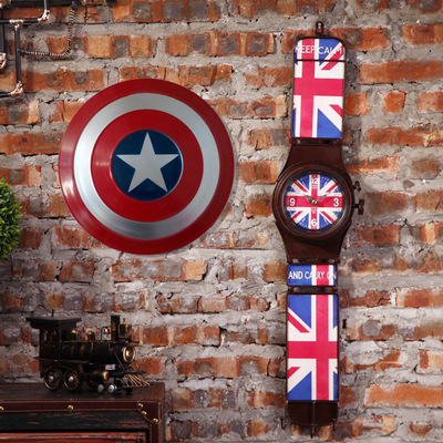 Newart handing and handheld captain America shield decor metal kids wall art for room decor