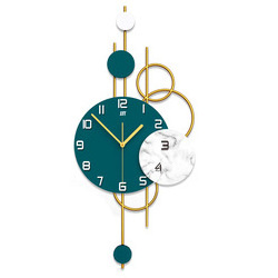 Light luxury decorative silent clock creative hanging watch wall arts wall clock for home living room