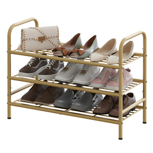 Factory direct multi-layer shoe rack dormitory simple shoe cabinet household light luxury iron shoe cabinet storage shelf