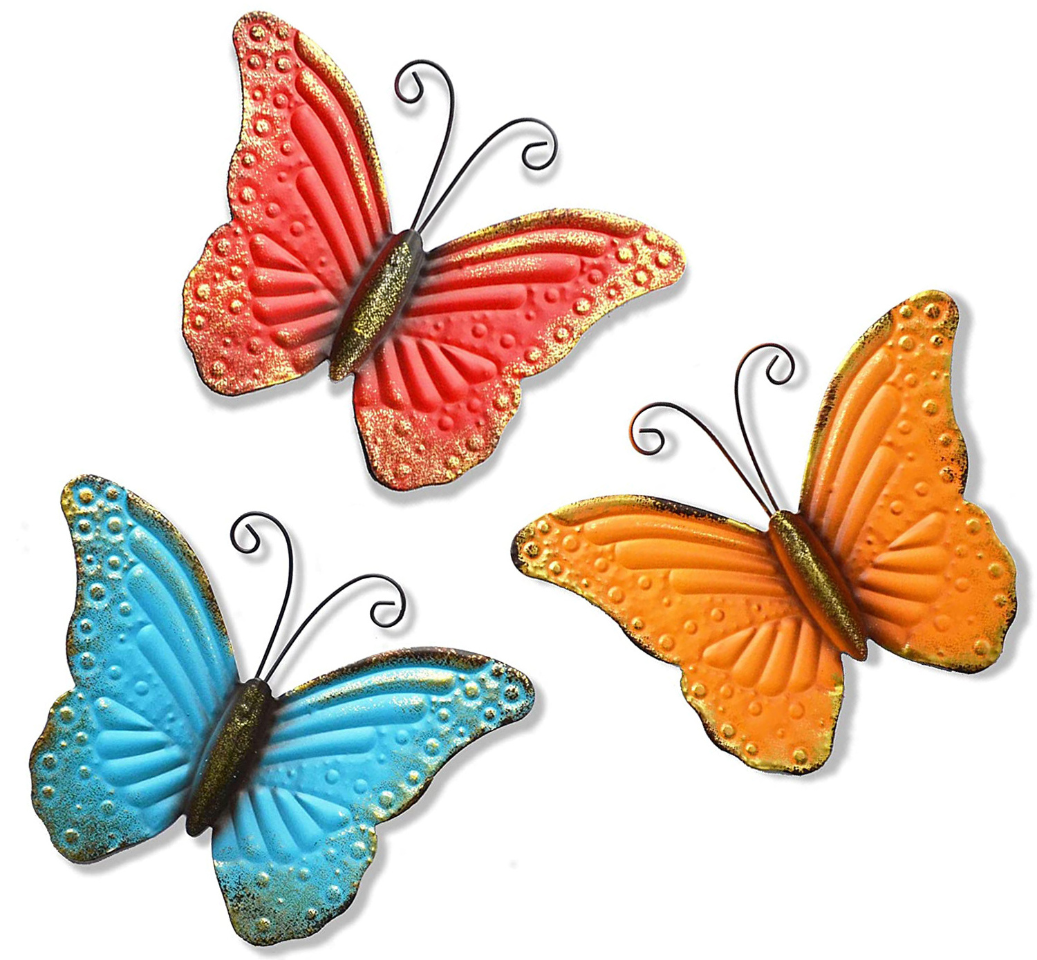 Newart metal 3 pieces butterfly aesthetic home decor wall frame decoration for living room decorations  home accessories