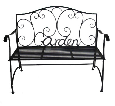 Garden Bench Outdoor Bench Patio Bench for Outdoors Metal Porch Clearance Work Entryway Steel Frame Furniture for Yard