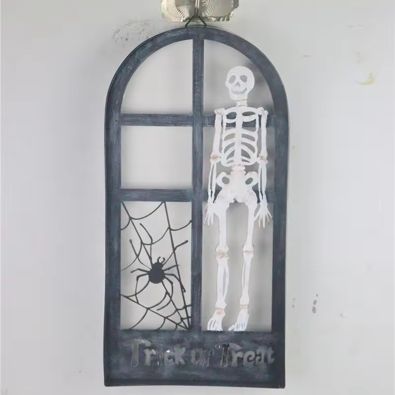 Halloween Wall Light Skelton Pumpkin Spider Bats Moon Trick Or Treat Powered by Battery Bedroom Staircase Light