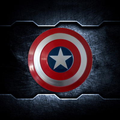 Newart handing and handheld captain America shield decor metal kids wall art for room decor