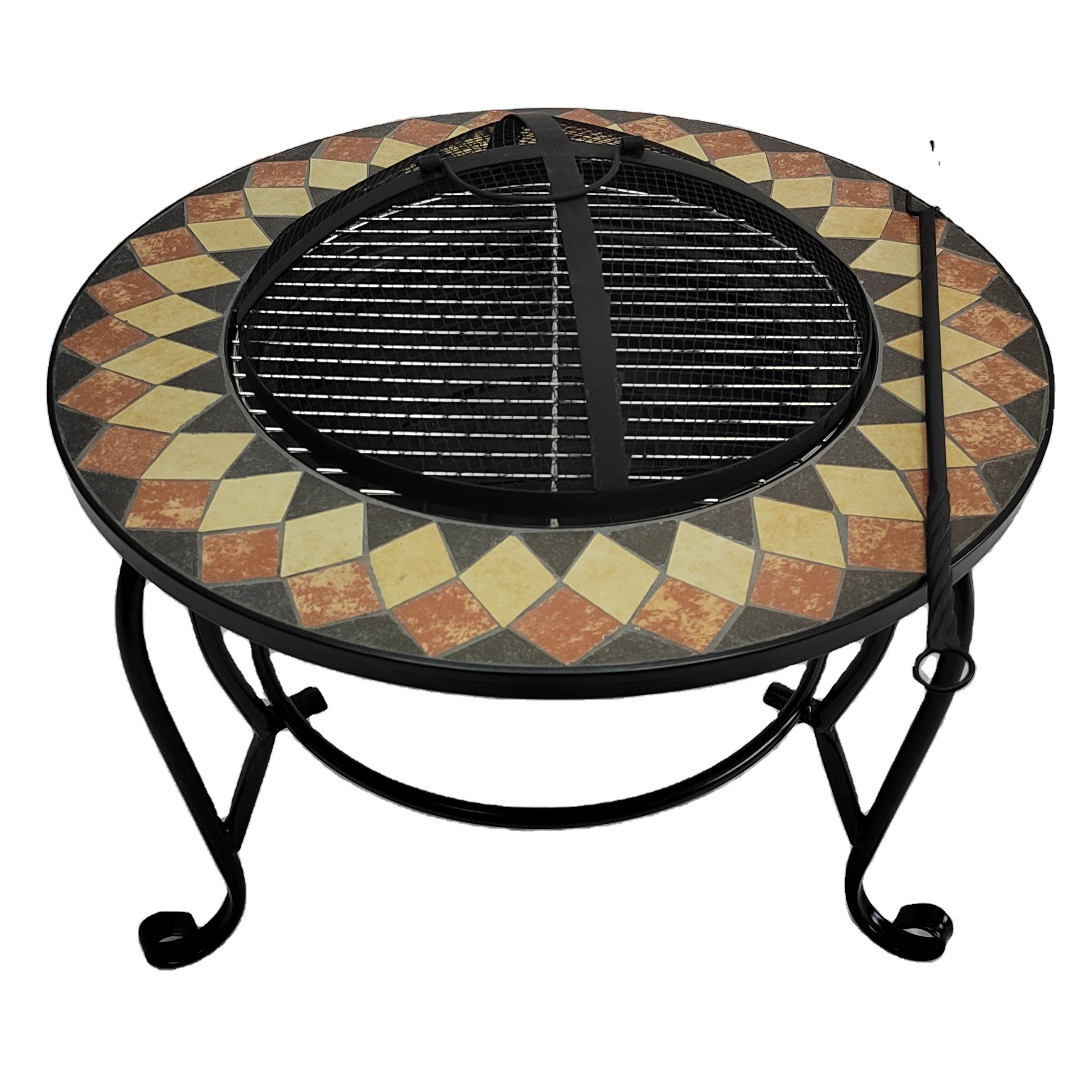 Fire Pit Metal Wood Burning Lightweight Portable Patio Outdoor Firepit Backyard Fireplace Included Tool