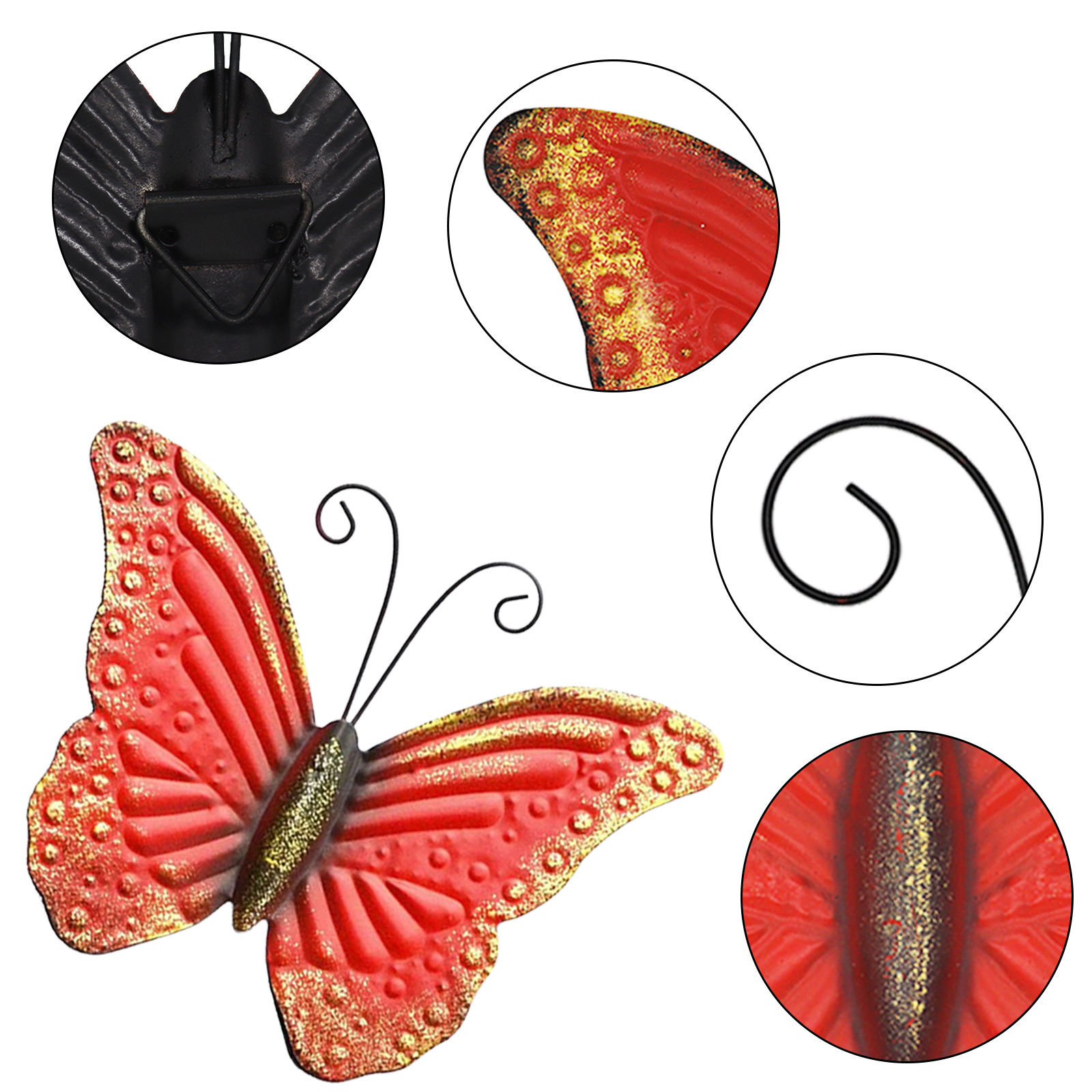 Newart metal 3 pieces butterfly aesthetic home decor wall frame decoration for living room decorations  home accessories