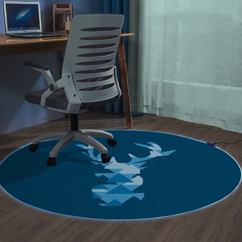 RGB luminous game floor mat Living room study E-sports room multiple light effects E-sports chair luminous chair floor mat