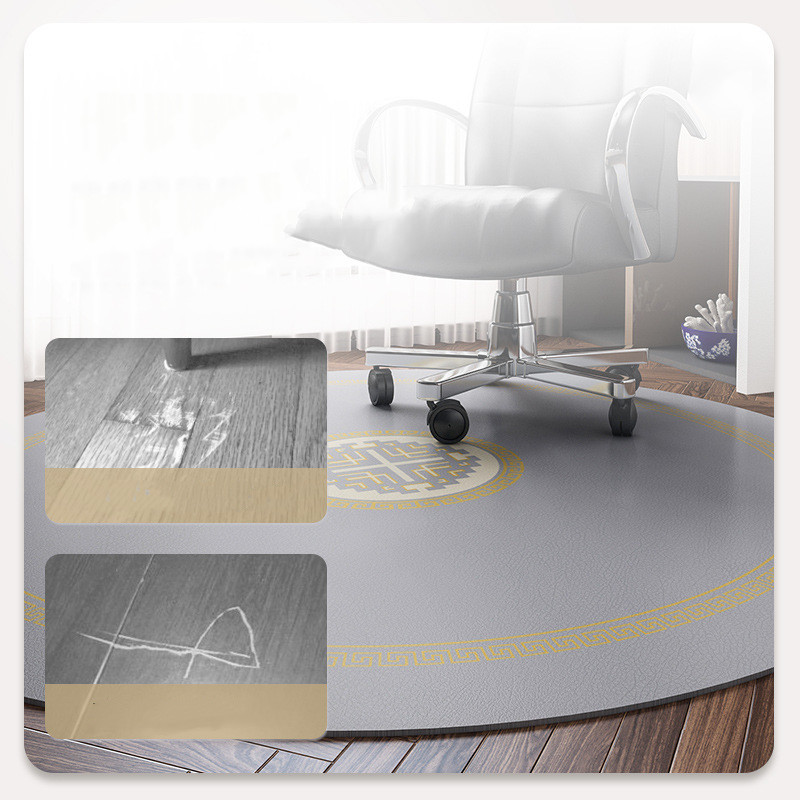 Cross-border Swivel Chair Floor Mat Desk Chair non-slip Mat computer desk leg carpet wood floor protection mat