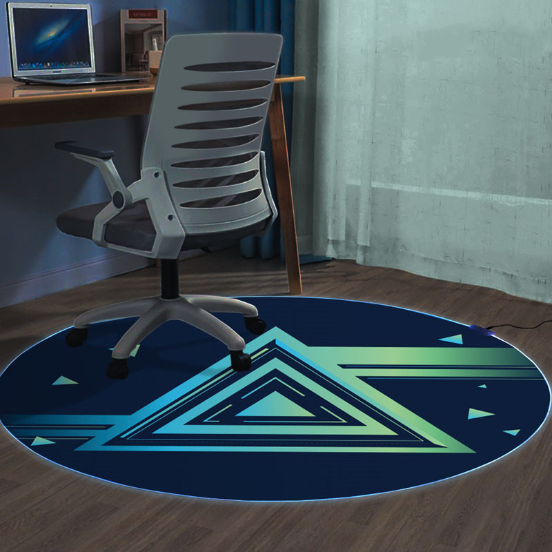 RGB luminous game floor mat Living room study E-sports room multiple light effects E-sports chair luminous chair floor mat