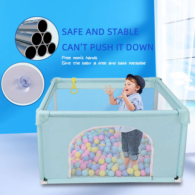 Wholesale Modern Playpen For Baby, China Manufacturer Baby Safety Fence Playpen, Kids' Large Baby Playpen with Creeping Mat/