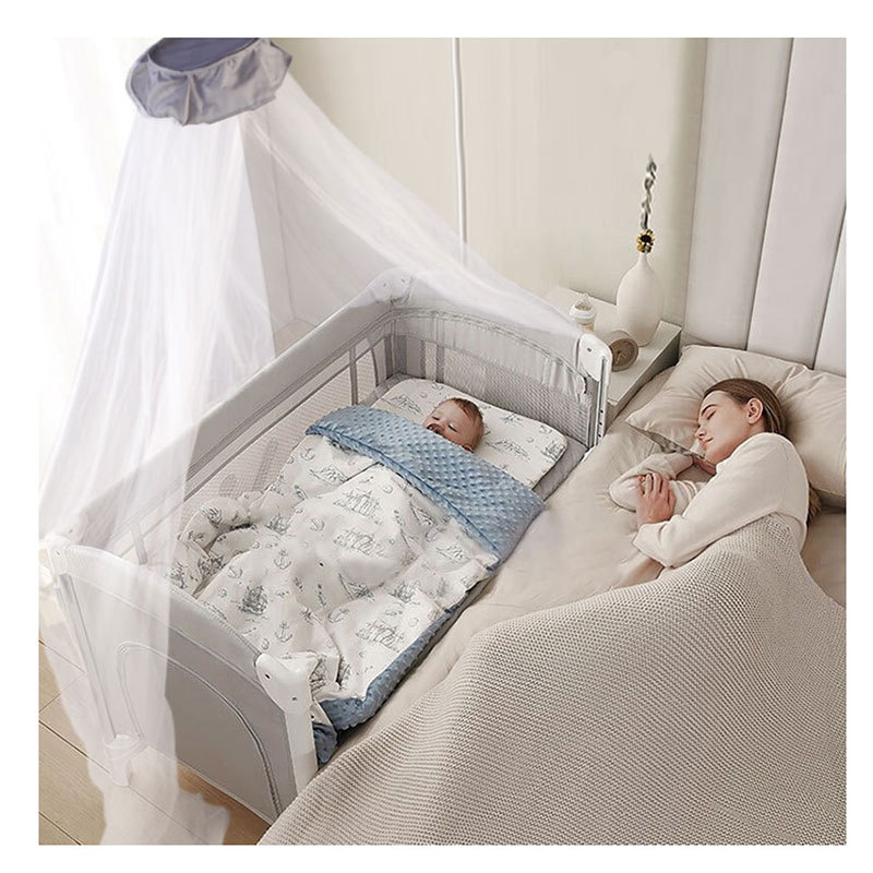 Kids Bedroom Furniture Rocker Baby Crib, Wholesale Mosquito Net Baby Bassinet, European Style Convertible Baby Crib Bed/