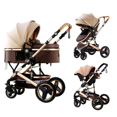 2023 Hot Sale 3 In 1 Stroller Baby, New Design Comfortable Baby Push Car Stroller, High Quality Foldable Baby Carriage/