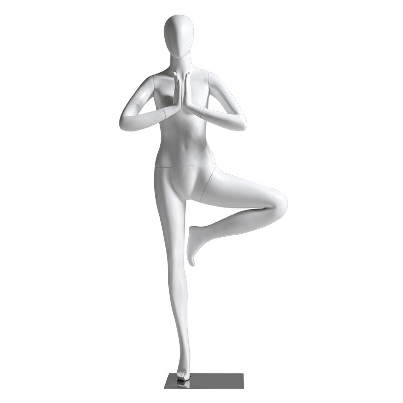 Fiberglass Full Body Female Yoga Mannequin Sale