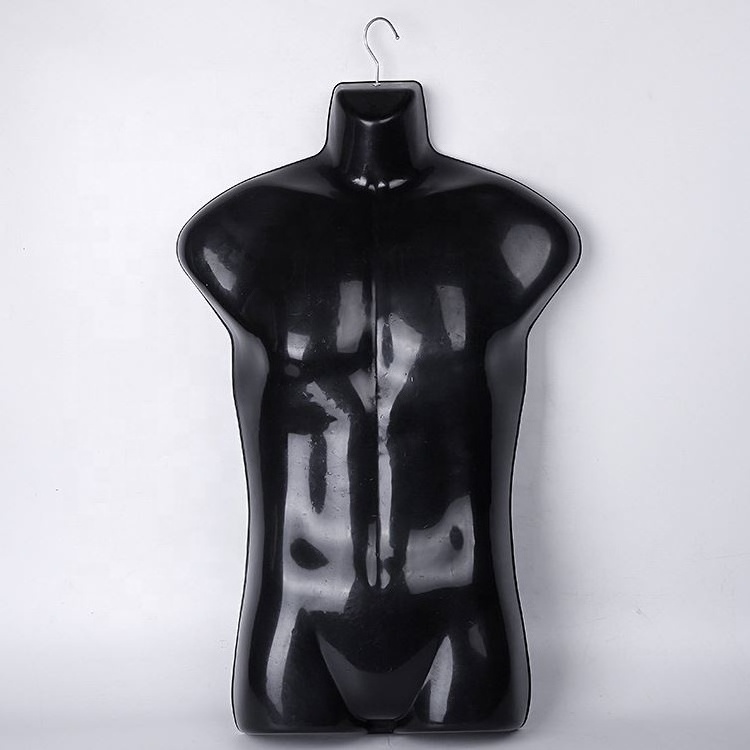 Wholesale Plastic Men's Swimwear Suitcase Half Male Mannequin Hanging Rack For Clothing Store Display