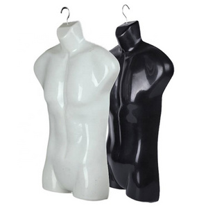 Wholesale Plastic Men's Swimwear Suitcase Half Male Mannequin Hanging Rack For Clothing Store Display