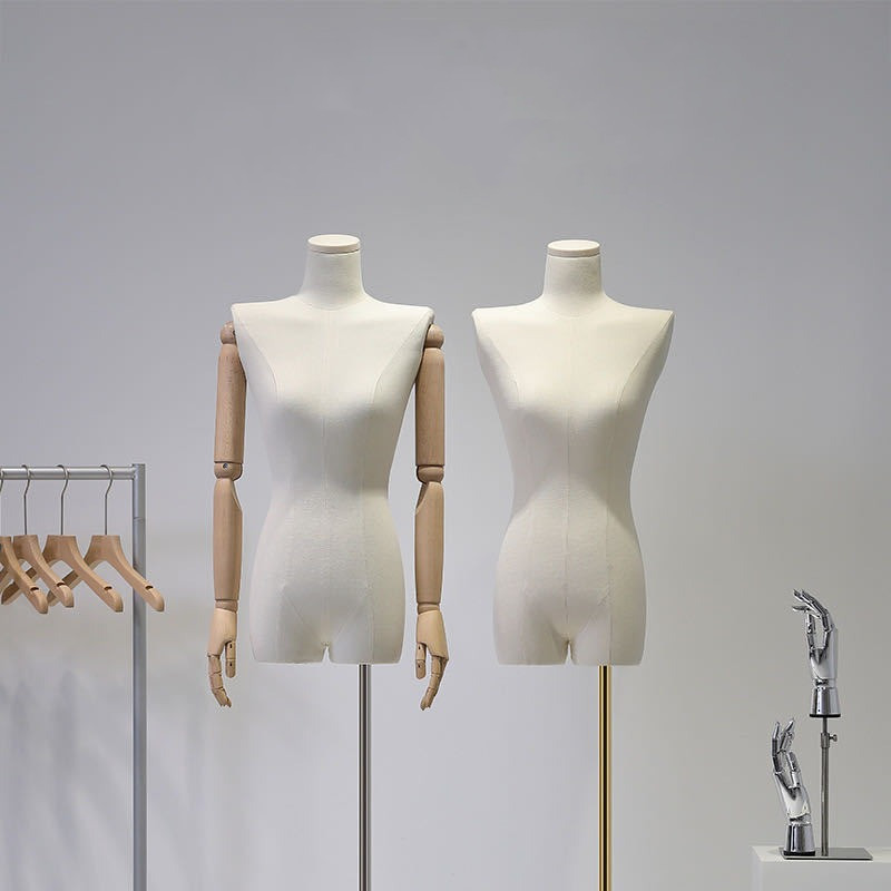 Fabric Covered Display Female Mannequin