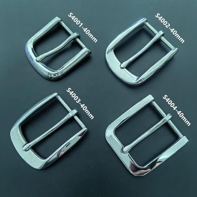 40mm Durable stainless steel belt buckle 1-1/2 inch pin buckle for man