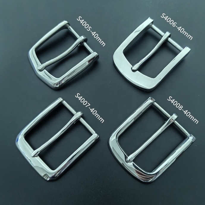 40mm Durable stainless steel belt buckle 1-1/2 inch pin buckle for man