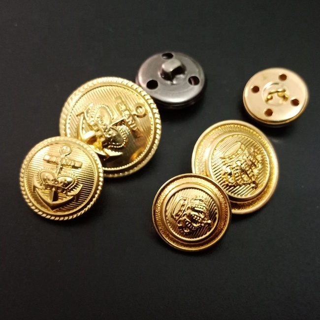 custom metal button coat button shank button with logo