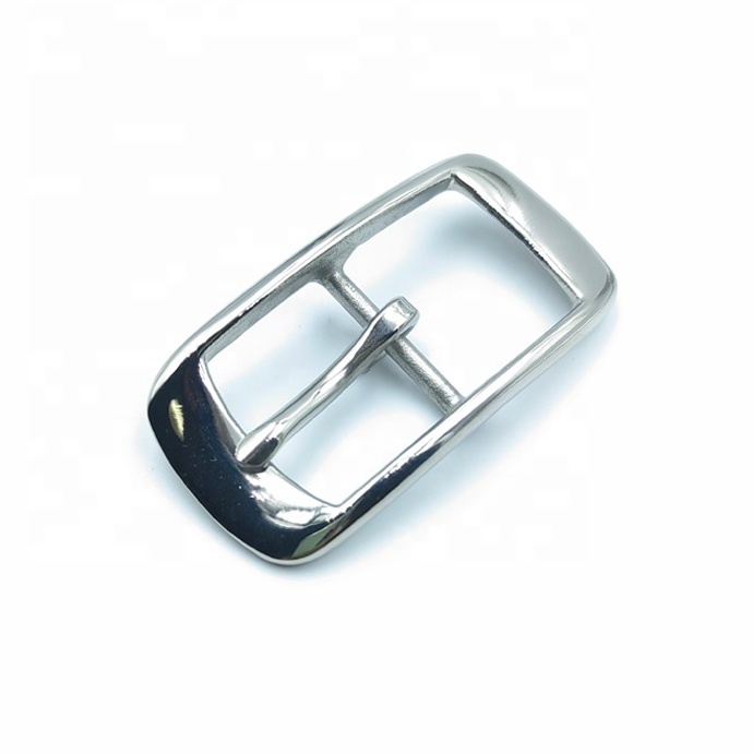 Custom 25mm center bar square stainless steel belt buckle for women belt