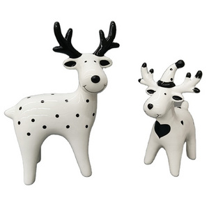 Best quality  white porcelain reindeer decor Christmas decoration reindeer