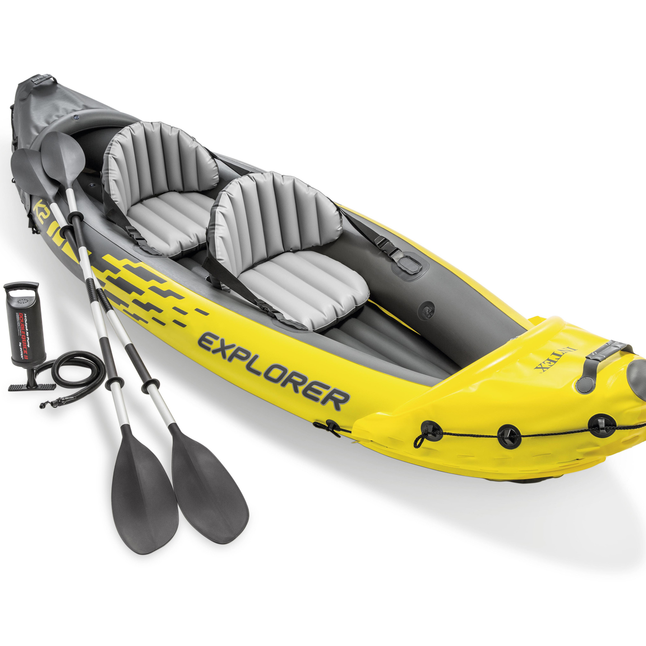 Intex 68307 K2 Kayak 2 Person Outdoor Inflatable Rowing Fishing Rafting Canoe Boat Inflatable Kayak rib plastic boat