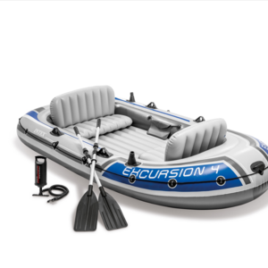 INTEX  EXCURSION 4 BOAT SET 68324 excursion fishing portable folding Inflatable kayak paddle water Air Boat