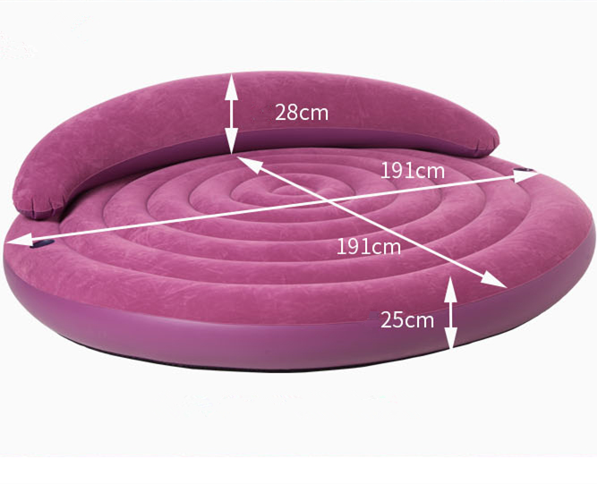 Intex 68881 Guest Bed 191x53 cm Round Inflatable  Daybed Ultra Lounge Sofa