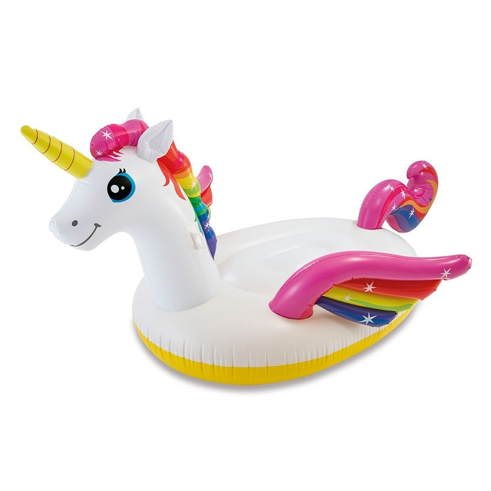 INTEX 57281 Giant Inflatable Unicorn Ride-on Pool Float