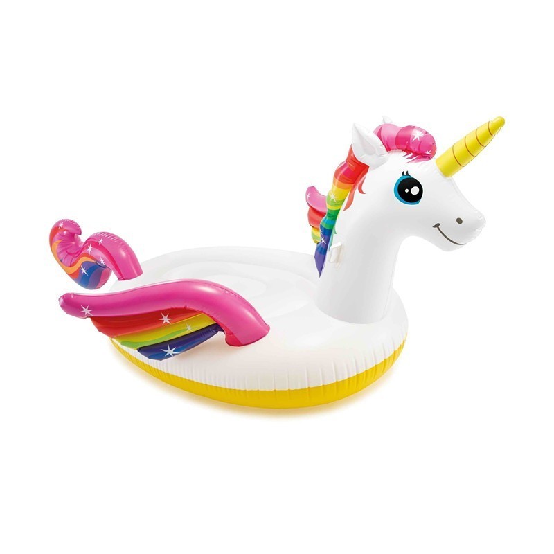 INTEX 57281 Giant Inflatable Unicorn Ride-on Pool Float