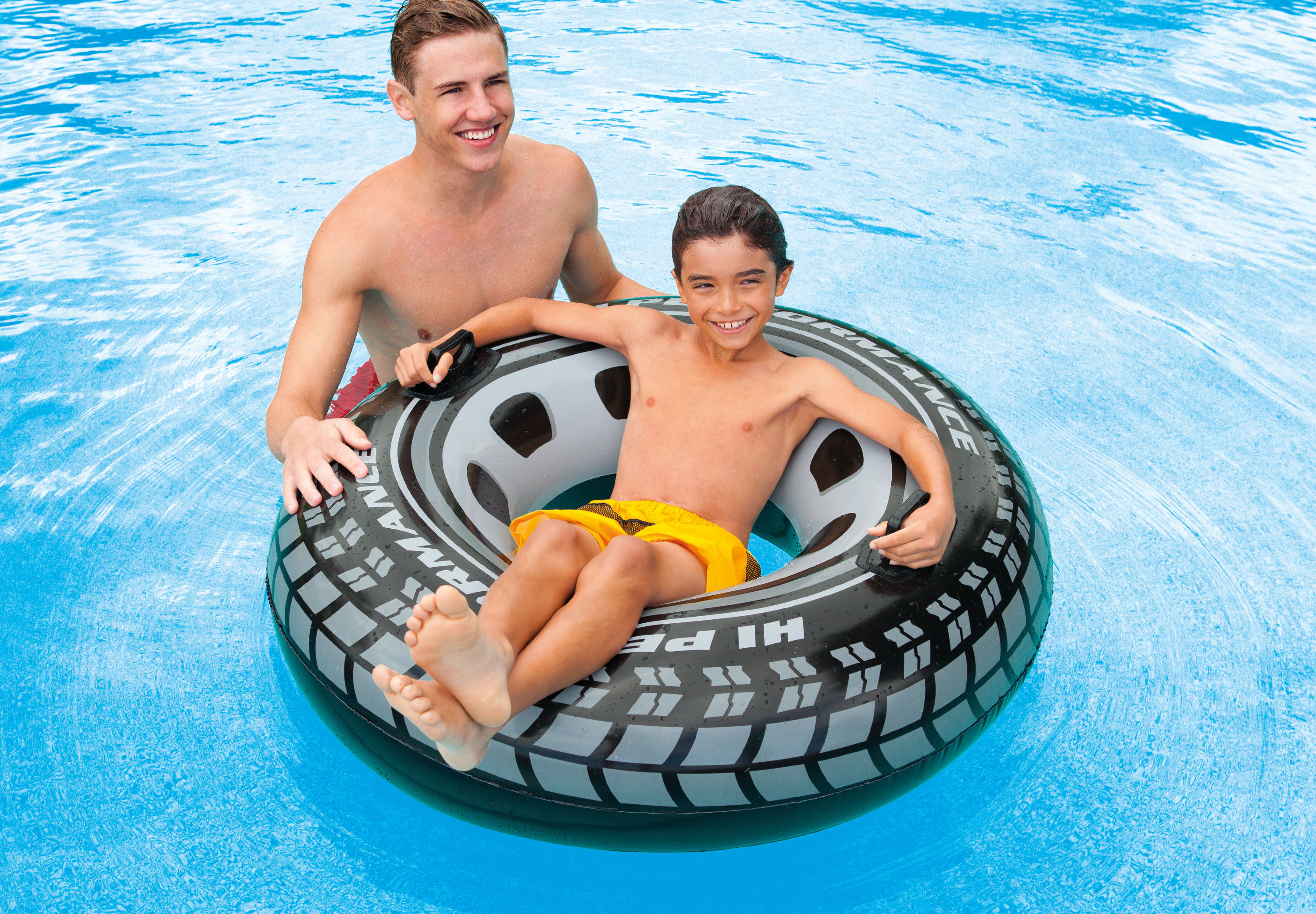 INTEX 56268 Summer Inflatable float Monster Truck Swimming Pool Rings Tube