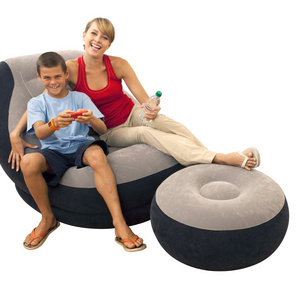 Intex Inflatable Chair 68564  Ultra Lounger & Ottoman Set Air Chair With Footrest