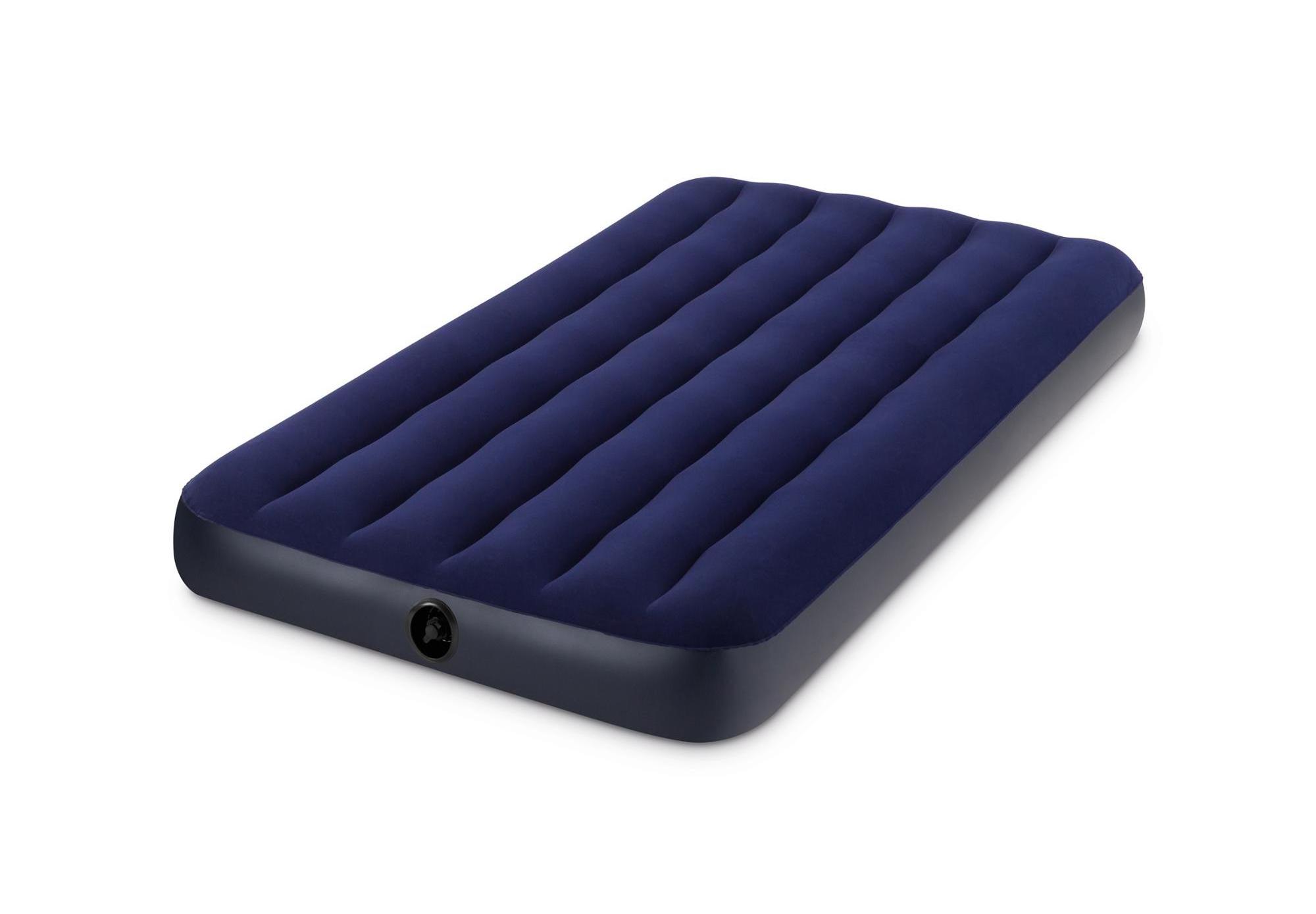 INTEX 64757 Twin Classic Downy Flocked Inflatable Air bed Mattress