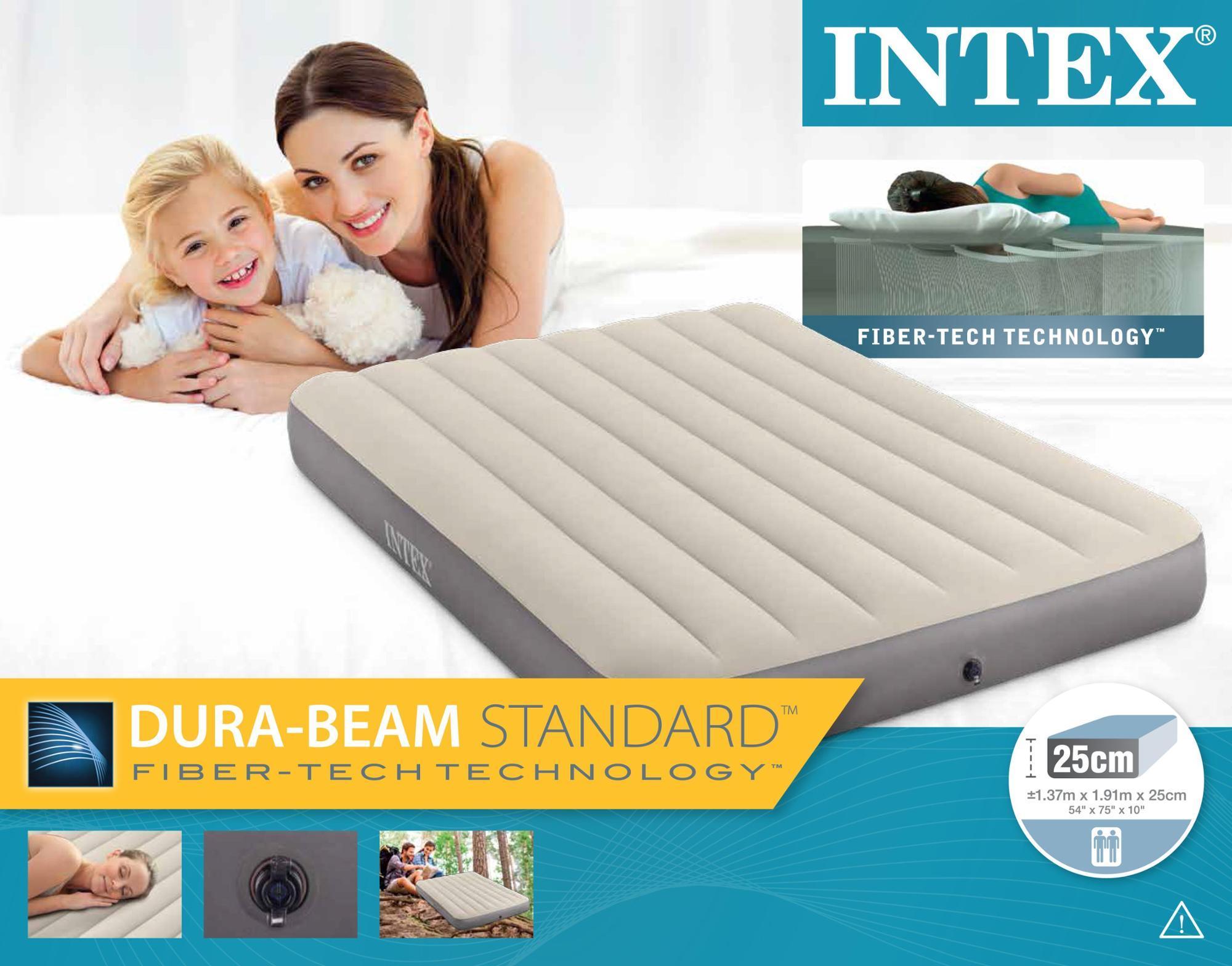 Intex NEW 64102E Twin size Deluxe Single-High Airbed Air Bed Dura-Beam Single High Full Air mattress