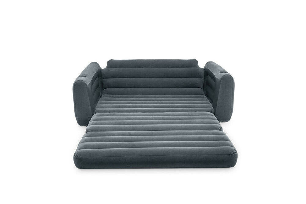 INTEX 66552 Inflatable Indoor Outdoor Chair Pull-Out Air Beds Sofa