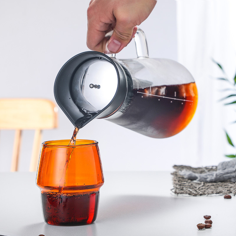 Hot sale 1000ml Home use glass tea bottle cold coffee brew pot