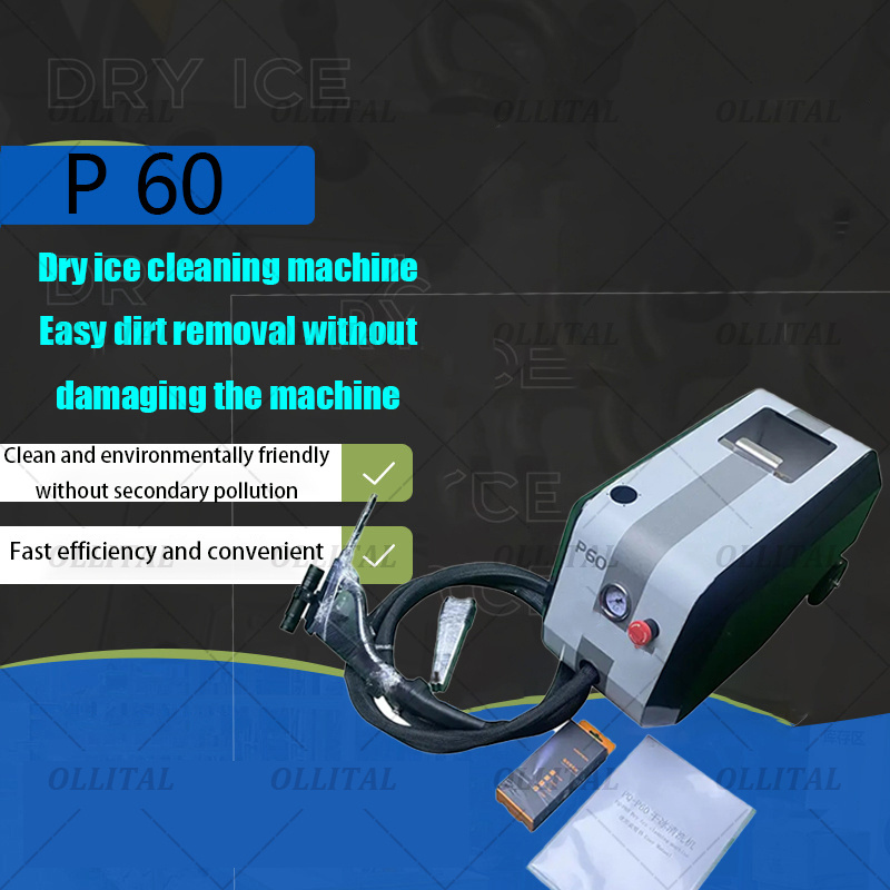 Ollital Portable P60 Pure Pneumatic Dry Ice Blaster Cleaner Dry Ice Cleaning Machine Best Price Factory Supply Dry Ice Blaster