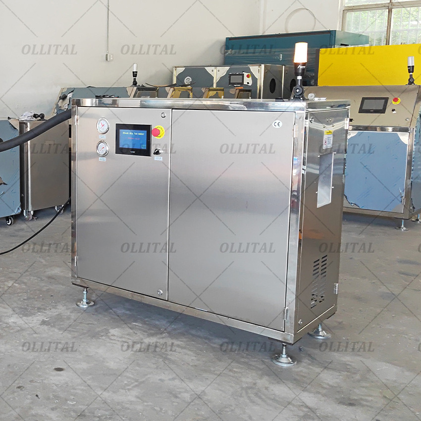 OLLITAL 100KG/H Dry Ice Pelleting Producing Machine Dry Ice Making Machine Granulated Dry Ice Pelletizer Machine