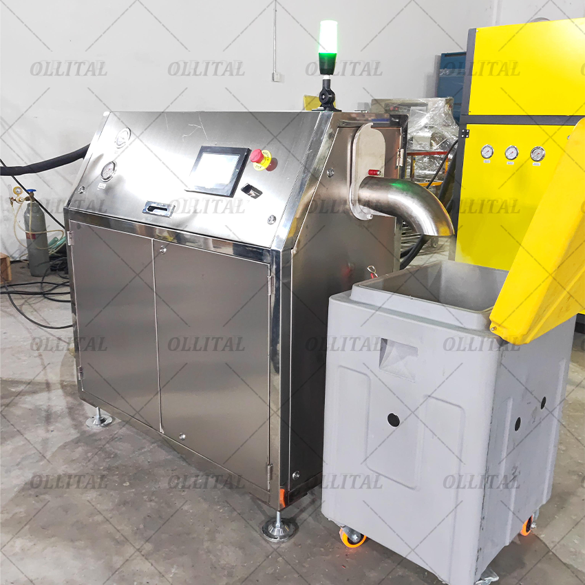 OLLITAL 100KG/H Dry Ice Pelleting Producing Machine Dry Ice Making Machine Granulated Dry Ice Pelletizer Machine