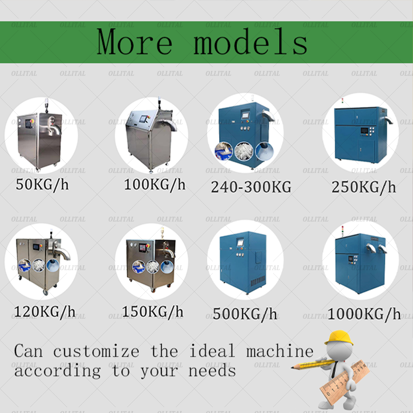 Dry Ice Pellet Making Machine Dry Ice Cube Making Machine Factory Supply Commercial Dry Flake Ice Making Machine