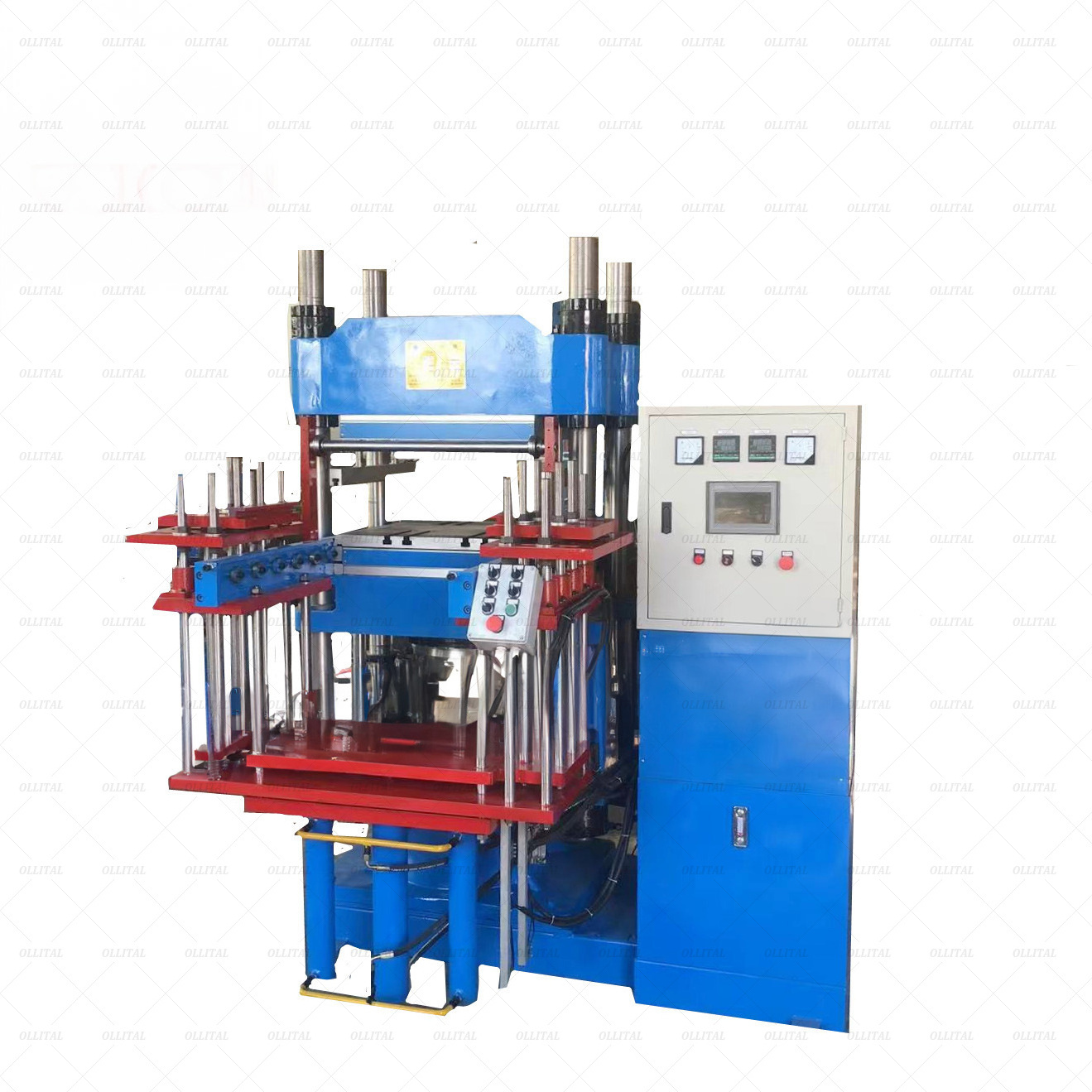 Hot Press Machine For Rubber Hydraulic Flat Plate Press Vulcanizer Rubber Tile Manufacturing Machine