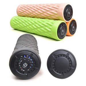 Electric fitness yoga body vibrators massage inner ball roller relax muscle massage foam roller