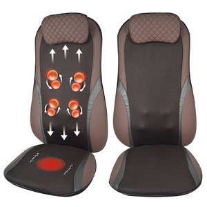 Customized 3D rolling kneading back massage machine seats vibrator shiatsu massage cushions for back pain relief