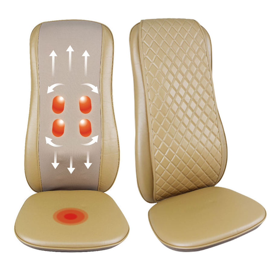 Portable Comfortable Heat Shiatsu infrared Vibrating Sofa Bed Massage Cushion With Heating