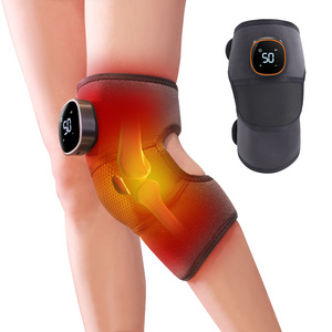 Smart Heating Joint Wrap Vibration Physiotherapy Electric Knee Massager With Heat For Arthritis