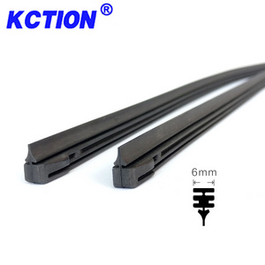 2024 Kction Wholesale Best Sale Replacement Other Car Accessories 6mm Universal Black Soft Rubber Wiper Refill