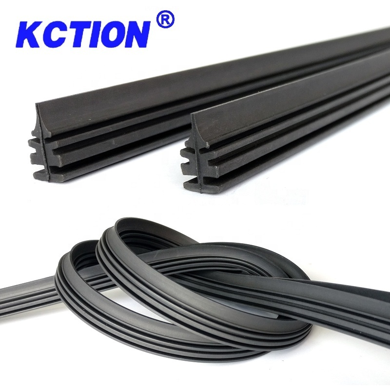 2024 Kction Wholesale Best Sale Replacement Other Car Accessories 6mm Universal Black Soft Rubber Wiper Refill