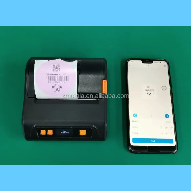 2022 New 3 inch 4 inch Portable Barcode Thermal Label Printer 58 80 110mm QR Code Price Tag FBA Shipping Thermal Sticker Printer