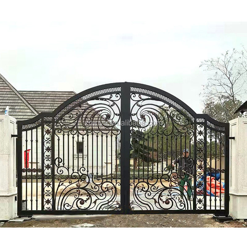 Indian House Main Wrought Iron Gate Designs Simple Front Door Swing Security Metal Driveway Gate Grill Design